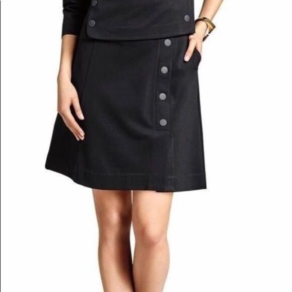 CABI Ponte Utility Mini Skirt, Black Sz 14 #3218 EUC - Picture 1 of 6